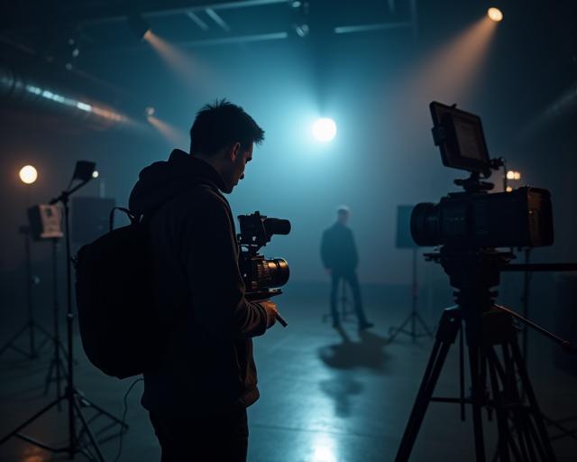 Tournage vidéo dans un studio